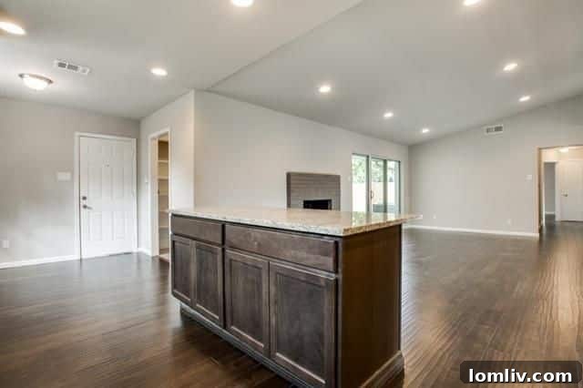 Kitchen Island with Breakfast Bar