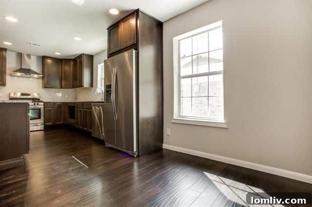 View of Open Concept Kitchen and Living Space