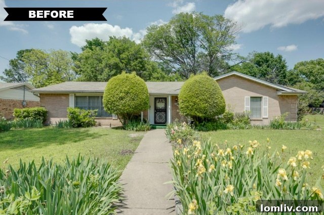 Original Northwest Dallas Home Exterior Before Renovation