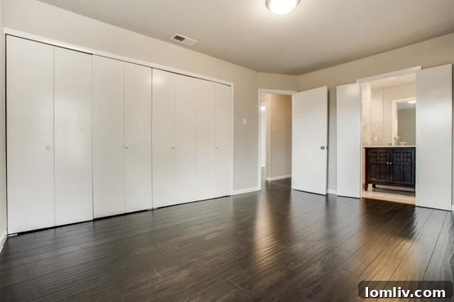 Contemporary Second Bedroom with Natural Light