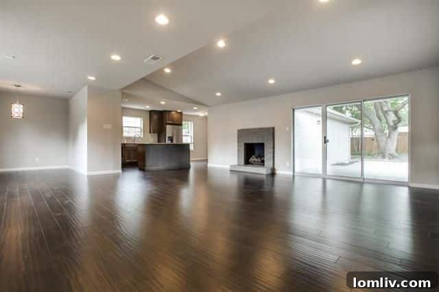 Modern Living Room with Hardwood Floors