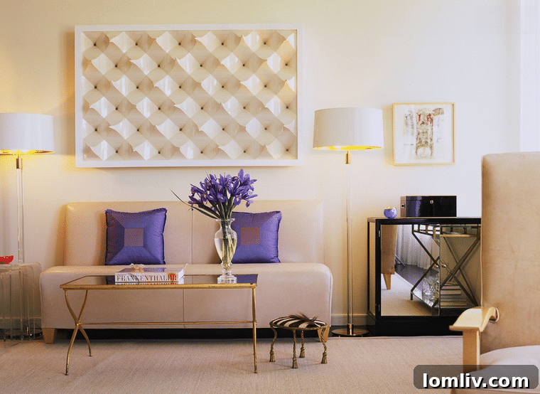 A chic and comfortable seating arrangement by Jan Showers Interiors