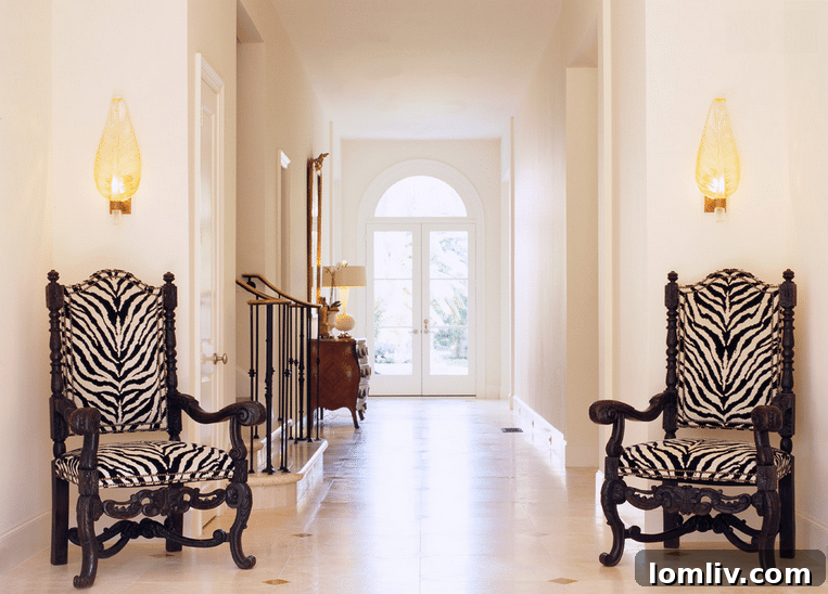 Luxurious living room featuring unique antique finds and contemporary pieces by Jan Showers