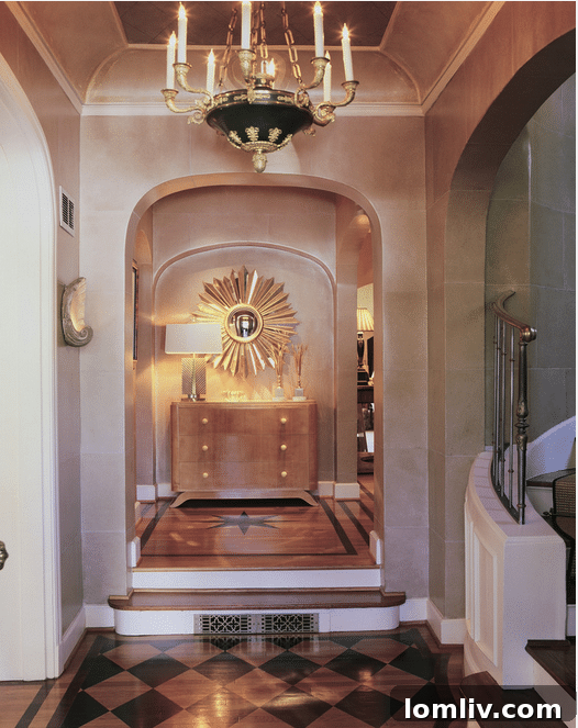 Detailed shot of an elegant interior by Jan Showers, highlighting textures and finishes