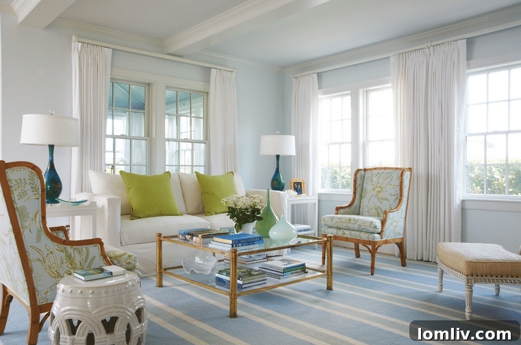 Beautifully appointed living space, a testament to Jan Showers' design expertise