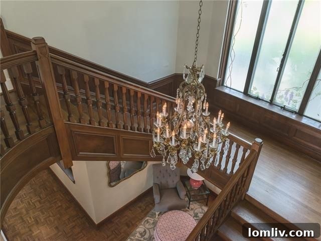 Intricate interior details of the historic Dallas home, showcasing craftsmanship