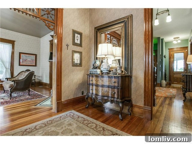 Grand entry hall of 802 Brown Street, Waxahachie
