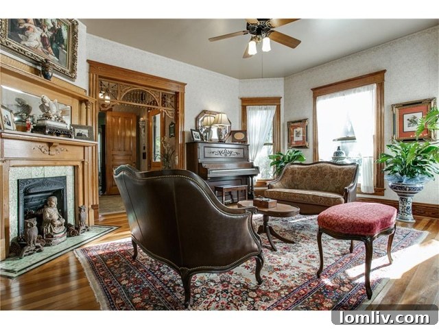 Elegant parlor, perfect for gatherings, at 802 Brown Street