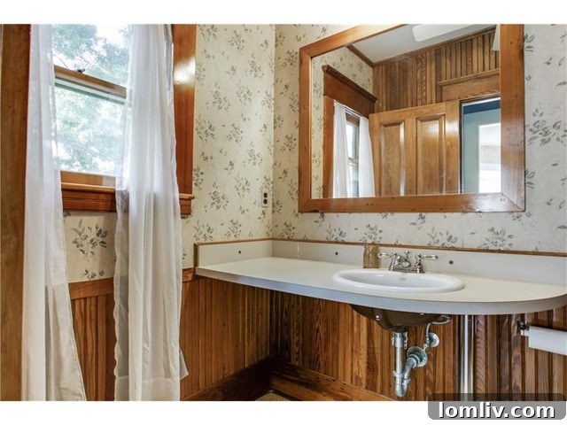 Well-appointed guest bathroom at 802 Brown Street