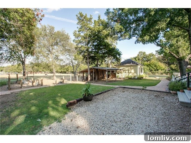 Waxahachie's Victorian Farmhouse A Serendipitous Gem 28 Expansive pasture and manicured yard space at 802 Brown Street