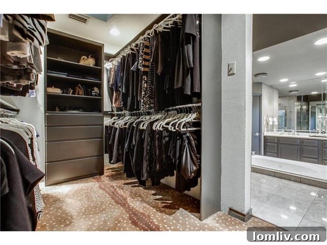 Spacious and Organized Walk-In Closet
