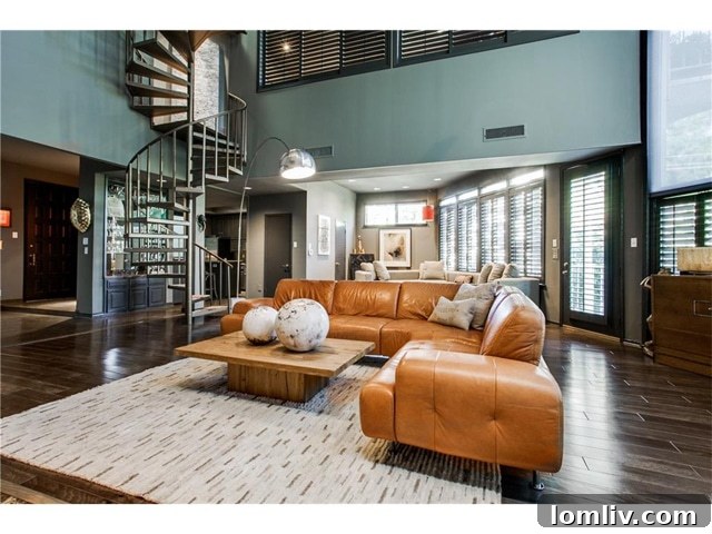 Stylish Living Room Dining Area with Modern Decor