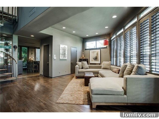 Comfortable and Stylish Den Area
