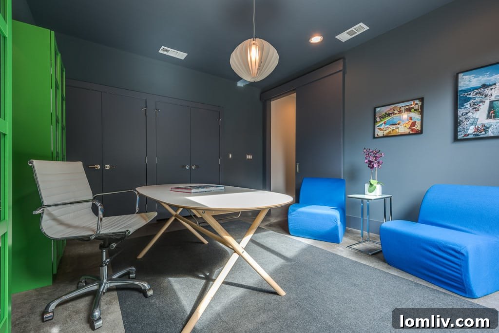 Interior view showcasing open concept and architectural details