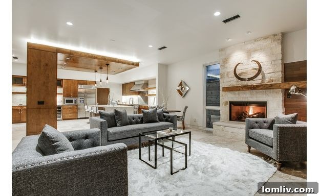 Spacious Family Room Adjacent to Kitchen