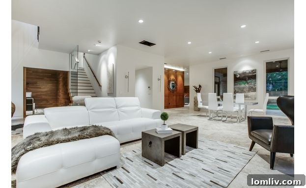 Open Concept Living and Dining Area