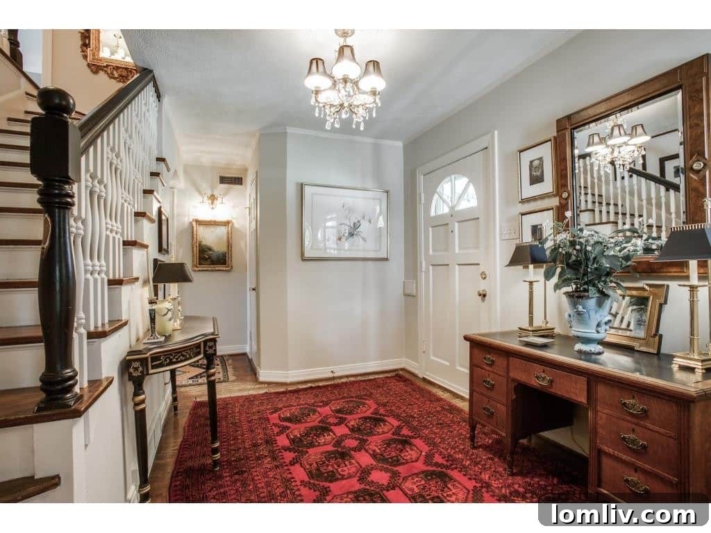 Classic Foyer and Staircase at 2910 Maple Springs