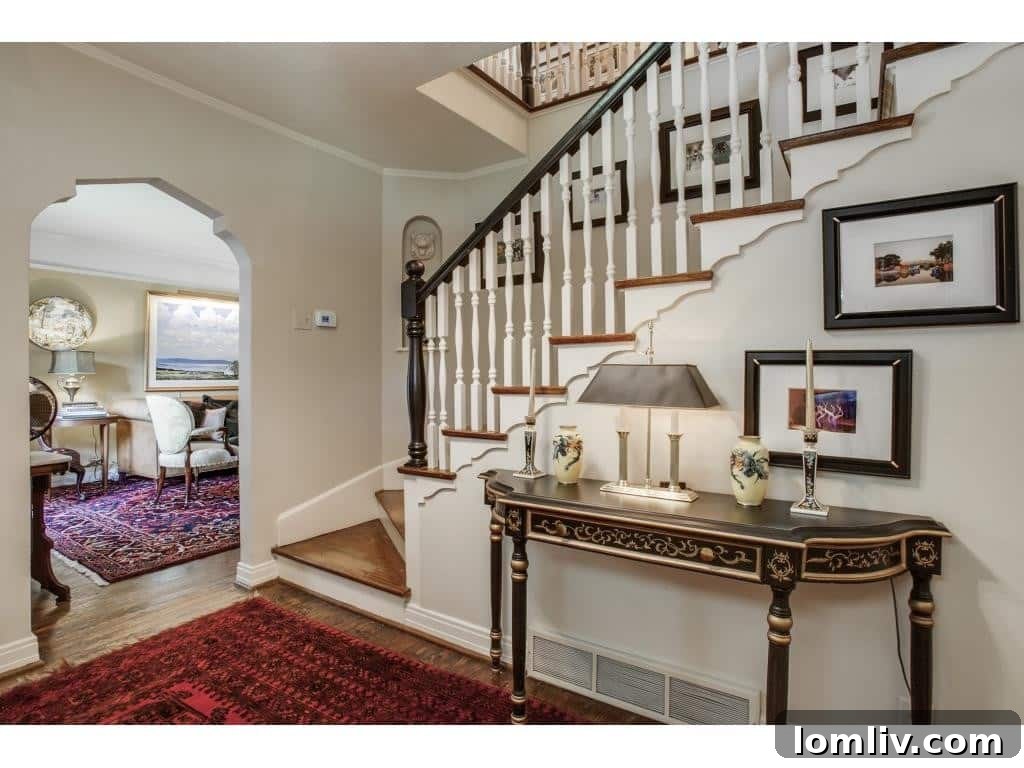 Elegant Dining Room with Arched Entryways