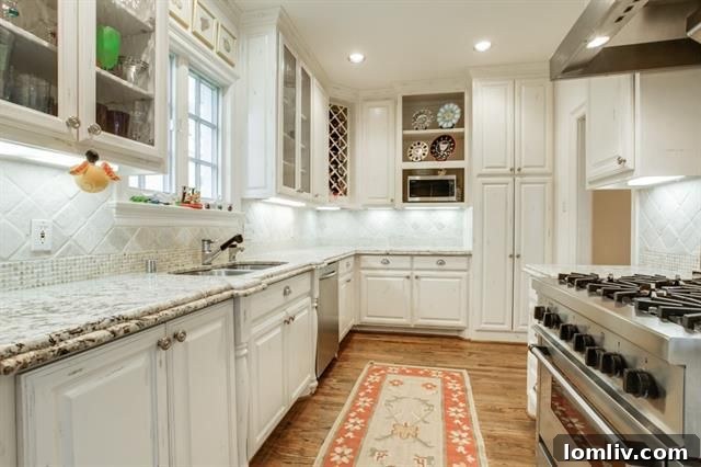 Contemporary kitchen design in the West Highland Park traditional home.