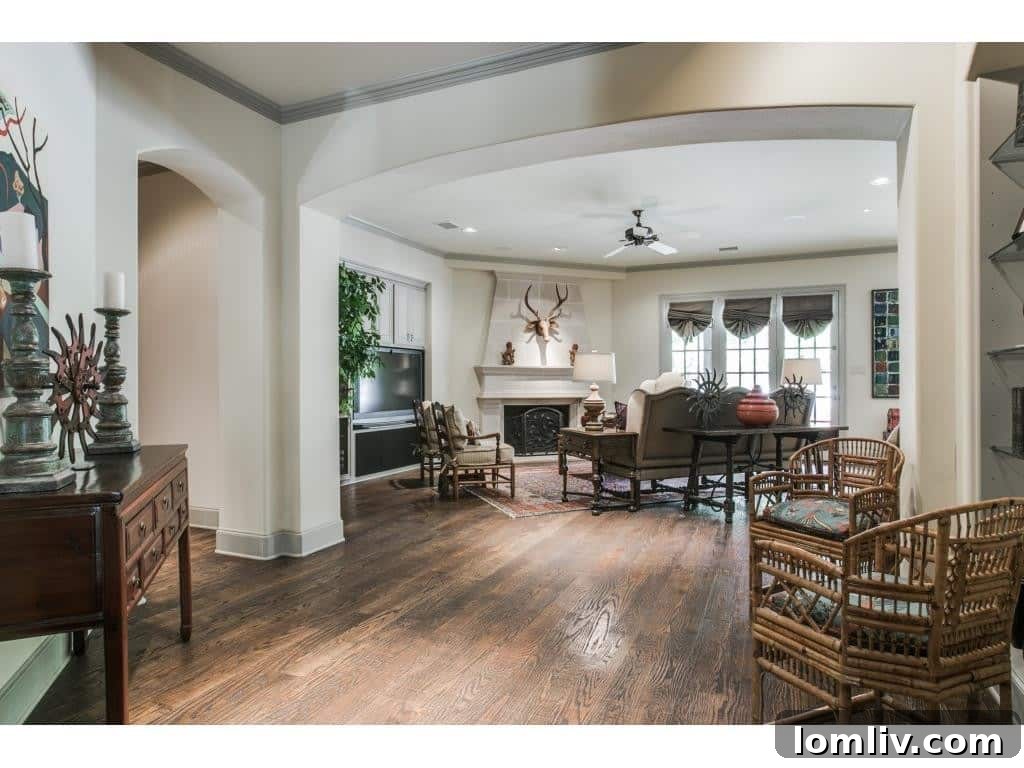 Luxury landscape design complementing the grandeur of the Preston Hollow estate