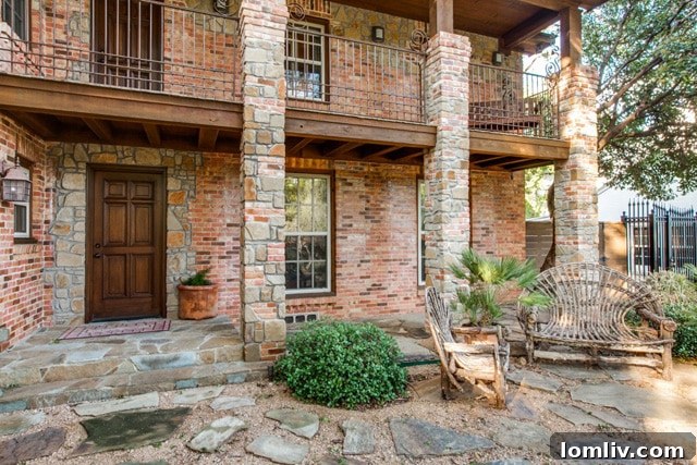 Stunning exterior view of the renovated Dallas home in Stevens Park Estates, combining classic charm with modern upgrades