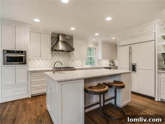 Gourmet kitchen featuring high-end appliances at 5728 Swiss Ave.
