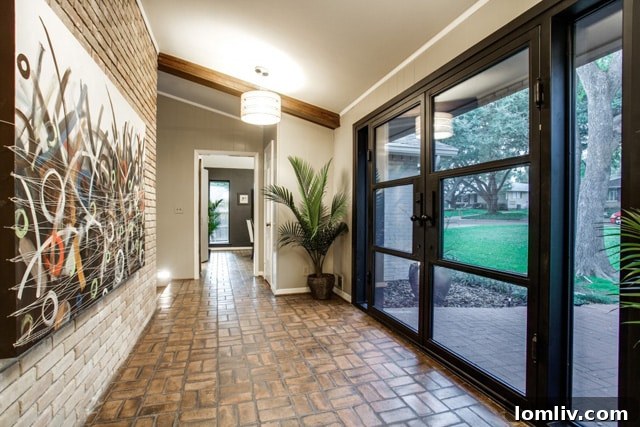 Exterior view showcasing the unique architecture of 6634 Greenwich Lane, Dallas.