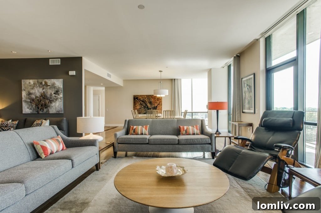 Modern kitchen with high-end appliances in unit 605
