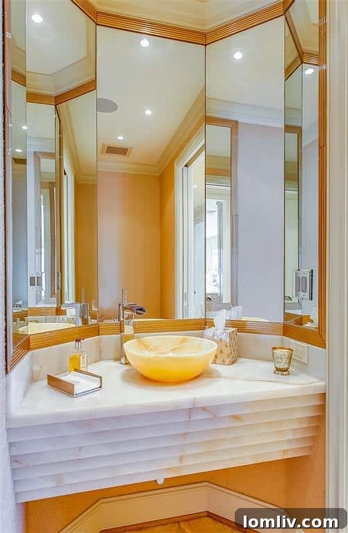 Powder Room with Custom Finishes