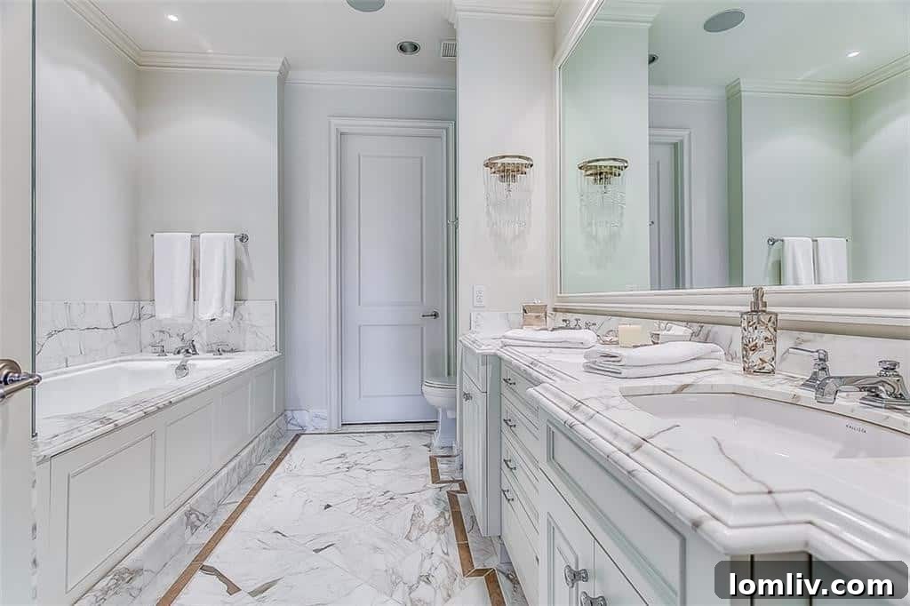 Guest Bathroom with Elegant Finishes