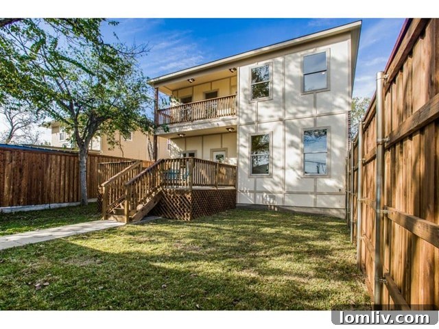 736 Elsbeth Back of House - Private backyard area with potential for amenities
