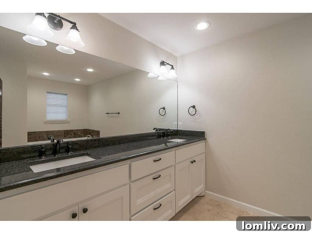 Double Vanity in Master Bathroom