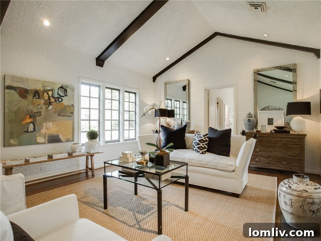 Another perspective of the elegant living space