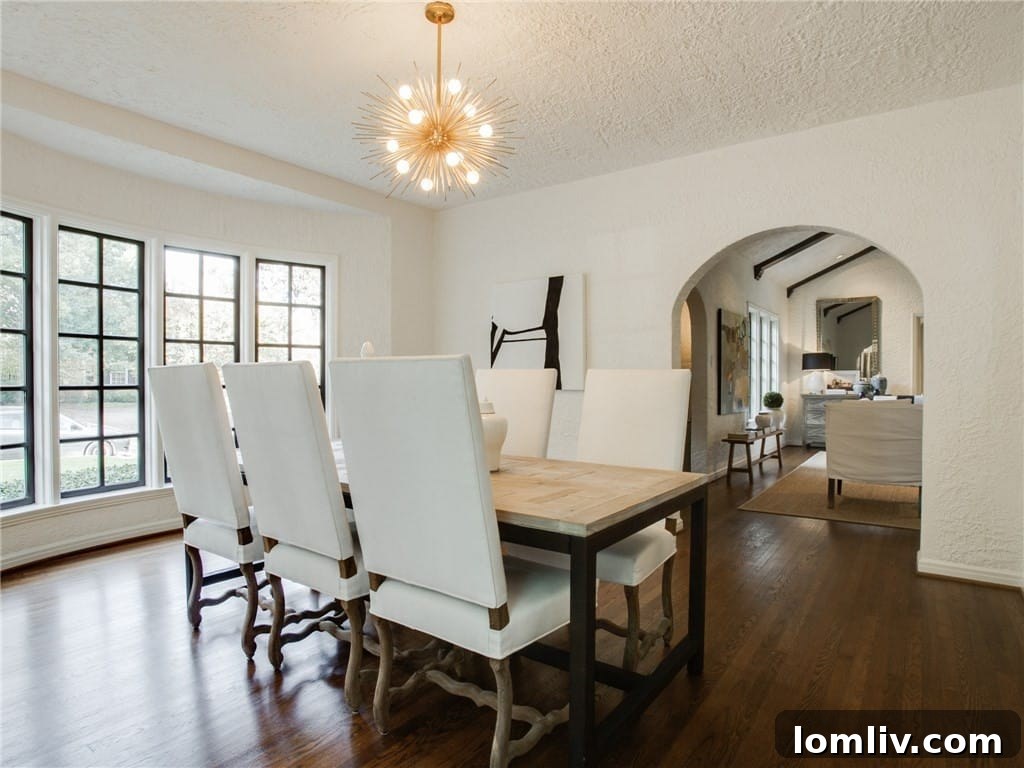 View towards the kitchen area