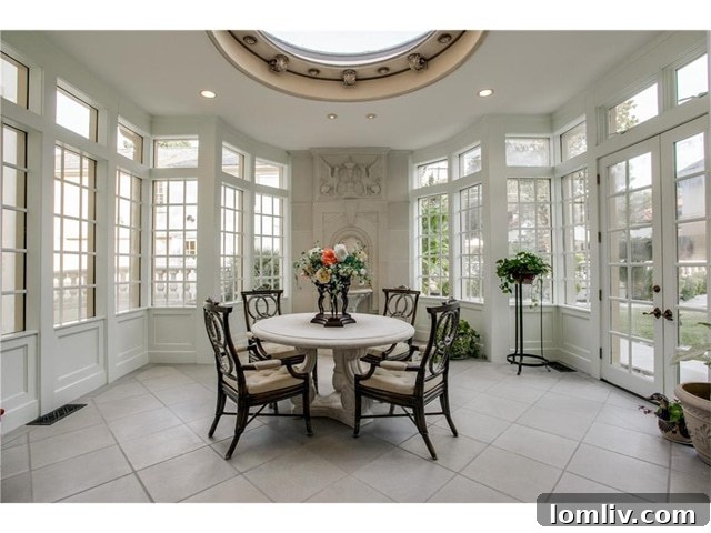 Rare Waterfront Lakeside Estate Featured on ABPA Holiday Tour 4 4808 Lakeside Drive - Solarium