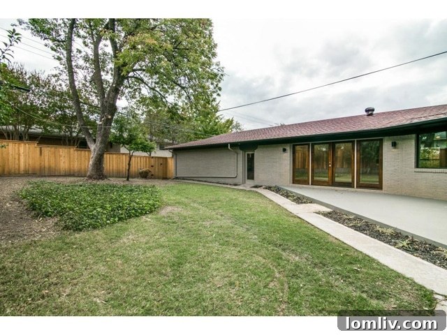 Spacious Low-Maintenance Backyard with Patio