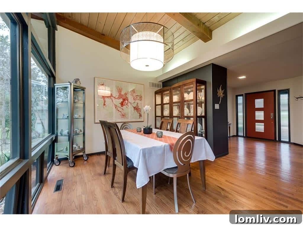 Bright bedroom with ample space