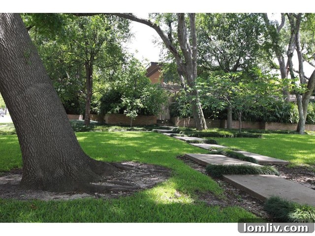3616 Crescent Front Walk - Inviting Entry to a Dallas Luxury Estate