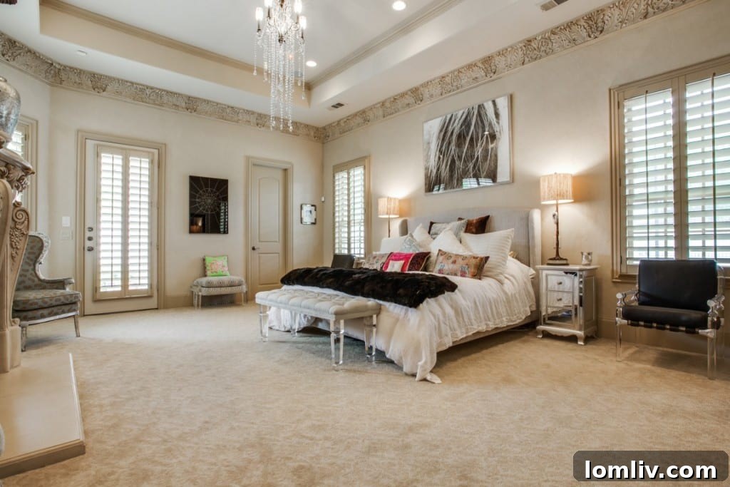 Luxurious Master Bedroom at 5609 Del Roy Drive