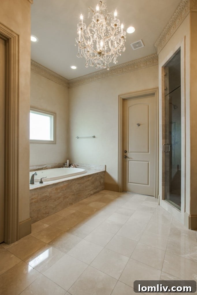 Spacious Master Bathroom Interior