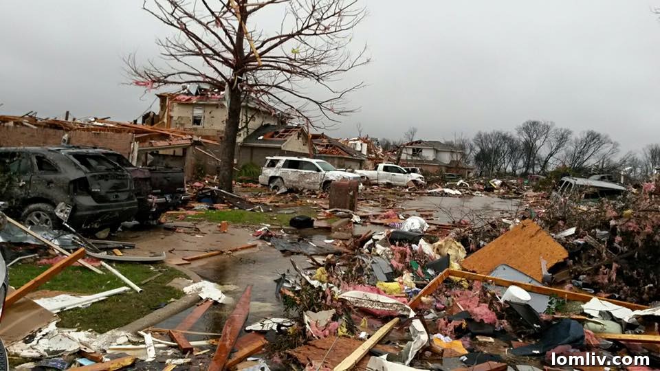Joseph Hewey's house showing extensive storm damage