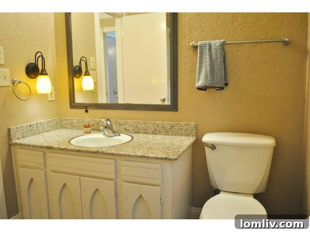 Another view of a well-appointed bathroom, featuring quality materials and design.