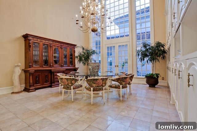 Breakfast nook in the kitchen