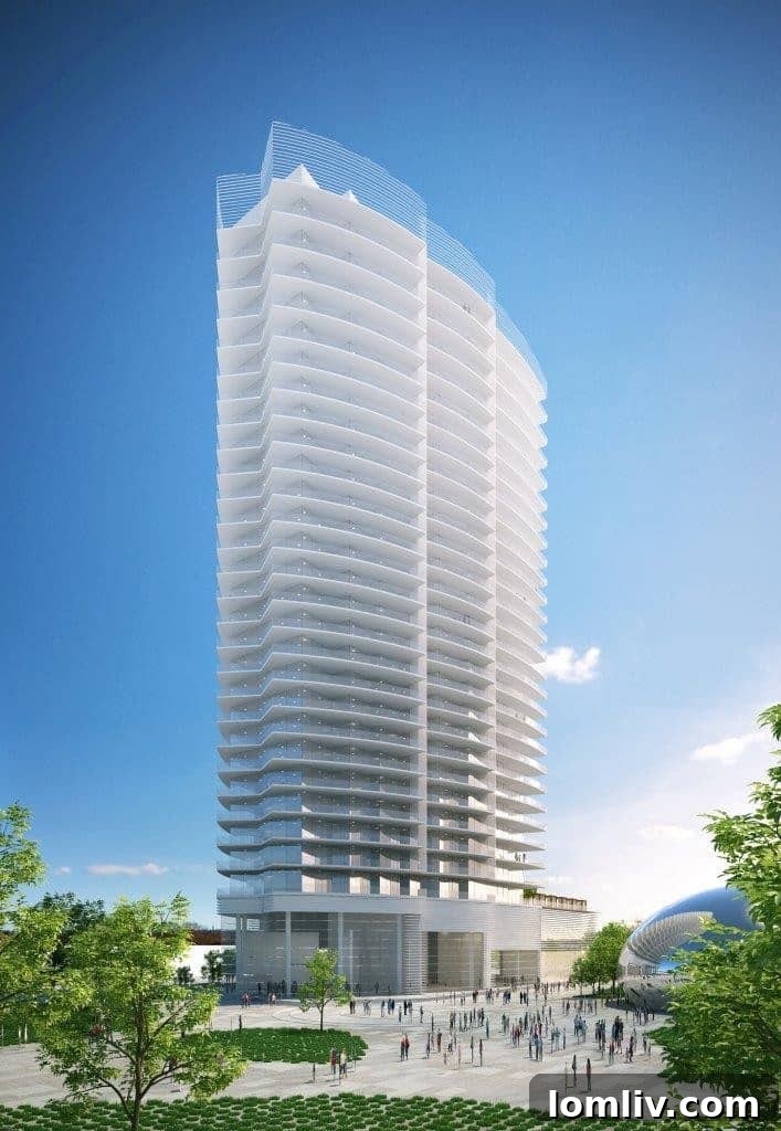 Bleu Ciel, designed by HDF, LLC and Jean-Michel Wilmotte, is a landmark luxury high-rise in Dallas's Harwood District.