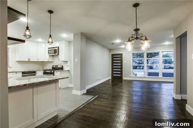 3930 Beechwood Lane - Chic interior design with white cabinets and dark pulls