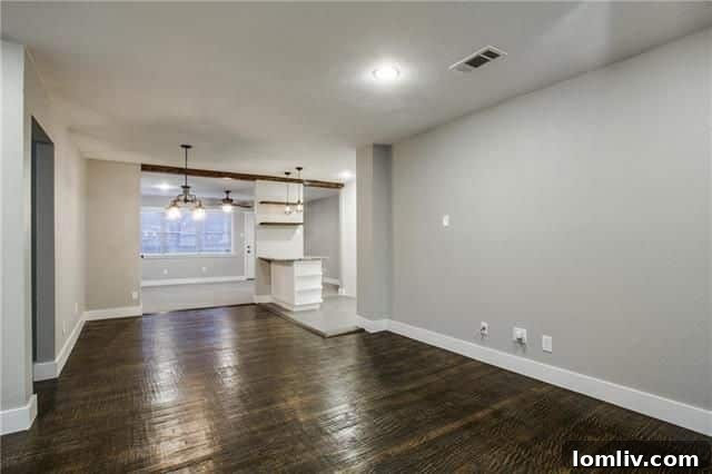3930 Beechwood Lane - Dining area with stylish lighting and rustic shelves