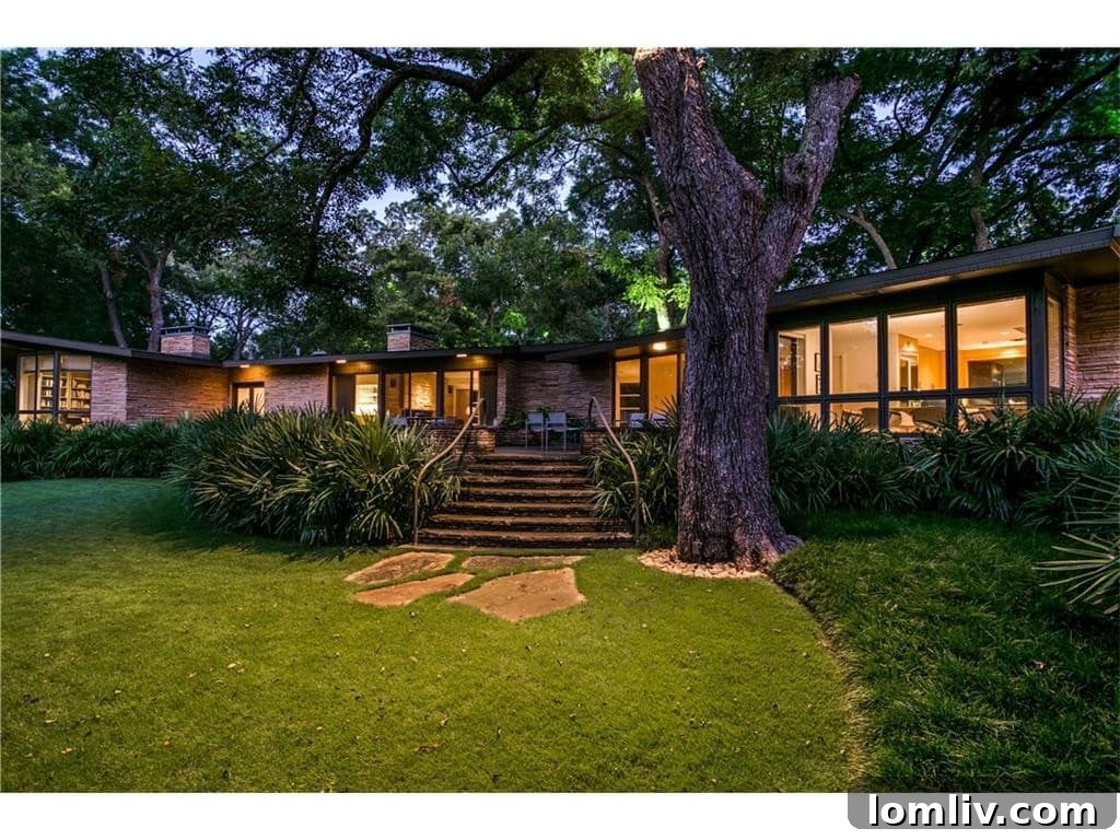Expansive Grassy Yard and Gardens Surrounding a Bluffview Luxury Estate