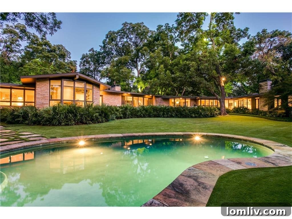 Resort-Style Pool Area Enhancing the Outdoor Living Experience at 4605 Watauga