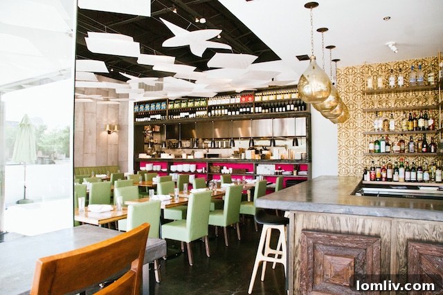 Lively interior of a popular Dallas restaurant in Preston Hollow Village
