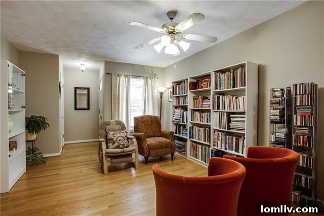 Interior view of a living space with hardwood floors at 10655 Longmeadow Dr